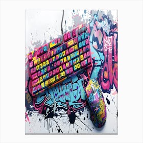 Keyboard And Mouse Canvas Print