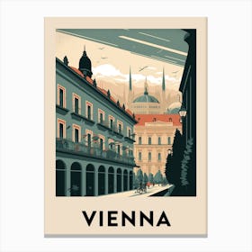 Vienna Vintage Travel Poster Canvas Print