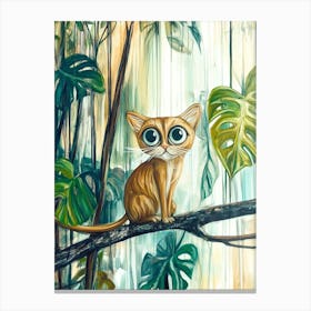 Cat In The Jungle 1 Canvas Print