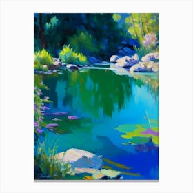 Hot Springs Waterscape Impressionism 1 Canvas Print