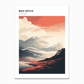 Ben Nevis Scotland 3 Hiking Trail Landscape Poster Canvas Print