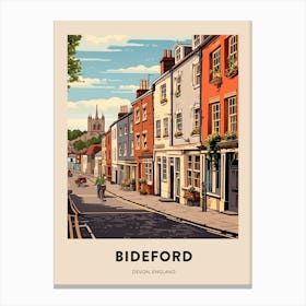 Devon Vintage Travel Poster Bideford Canvas Print