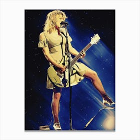 Superstars Of Courtney Love Concert Perform Canvas Print