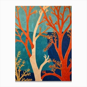 Coral Trees Canvas Print