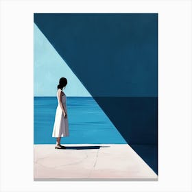 'Blue' Minimalism Canvas Print