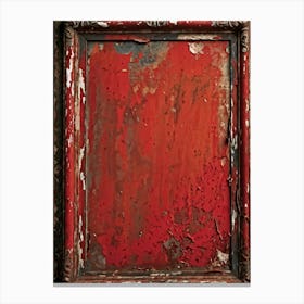 Vintage Frame Exhibiting Signs Of Aging A Spectrum Of Worn And Grimy Textures Co Existing On Its Su (4) Canvas Print