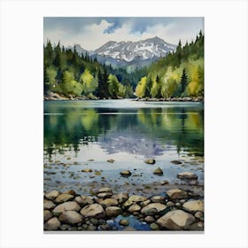 Lake Tacoma . Canvas Print