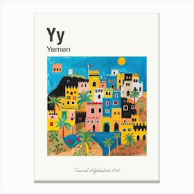 Kids Travel Alphabet  Yemen 3 Canvas Print