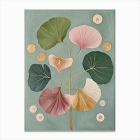 Dance Of The Ginkgo Leaves Canvas Print