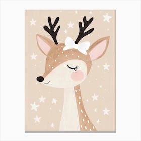 Deer Canvas Print, Nursery Wall Art for Kids Canvas Print