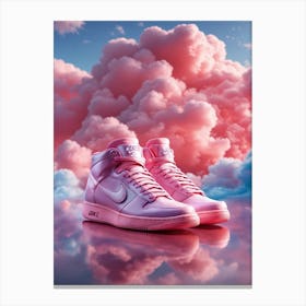 Humo Rosa Y Zapatillas Del Mismo Color Canvas Print