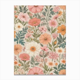 Floral Wallpaper 8 Canvas Print