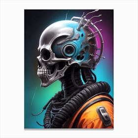 Sci-Fi Skull Canvas Print