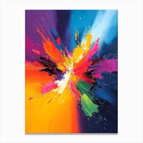 Vibrant Explosion Of Colors – Abstract Expressionist Art Print Canvas Print