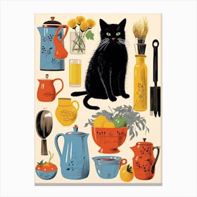 Cats And Kitchen Lovers 4 Canvas Print