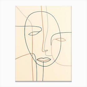 Abstract Portrait Of A Woman 7 Canvas Print