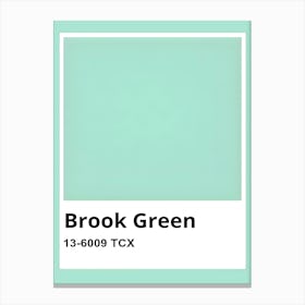 Brook Green Canvas Print