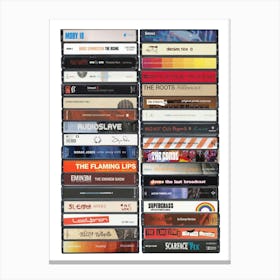 2002 Music - Cassette Print Canvas Print