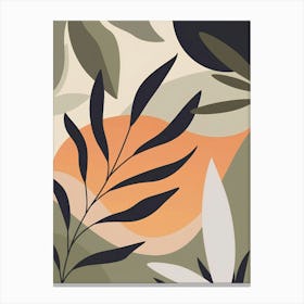 Abstract Leaves 1 Canvas Print