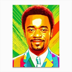 Chiwetel Ejiofor Colourful Pop Movies Art Movies Canvas Print