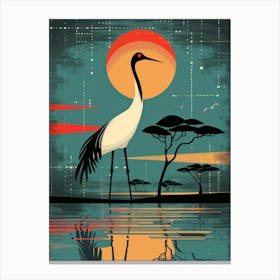 Savannah Crane Canvas Print