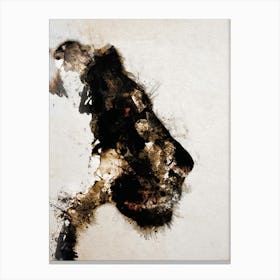 Lioness Head Canvas Print