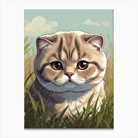 Scottish Shorthair Cat 1 Canvas Print