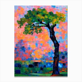 Poplar Tree Cubist Canvas Print