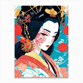 Geisha 100 Canvas Print