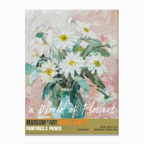 A World Of Flowers, Van Gogh Exhibition Daisy 3 Canvas Print