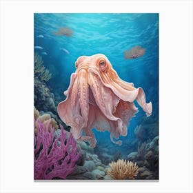 Dumbo Octopus Illustration 8 Canvas Print