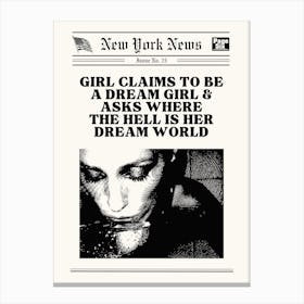 Dream Girl Canvas Print