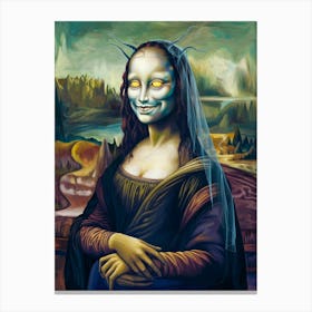 Extraterrestrial Mona Lisa Canvas Print