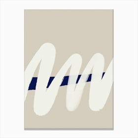 White Wave No 6 Canvas Print