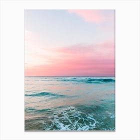 Manzanillo Beach, Cuba Pink Photography 2 Canvas Print