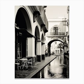 Seville, Spain, Black And White Analogue Photography 1 Canvas Print