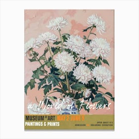 A World Of Flowers, Van Gogh Exhibition Chrysanthemum 1 Canvas Print