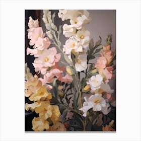 Snapdragon 3 Flower Painting Canvas Print