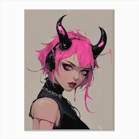 Pink Devil Canvas Print