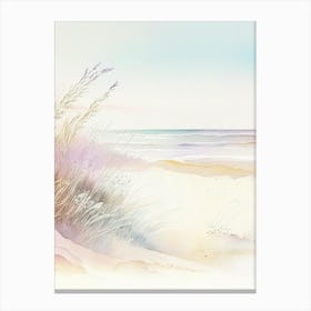 Beach Waterscape Gouache 2 Canvas Print