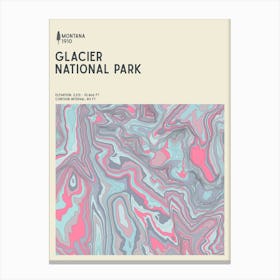 Glacier National Park Series Montana Usa Canvas Print