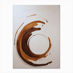 Coffee Swirl Canvas Print