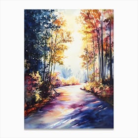 Autumn Road Canvas Print
