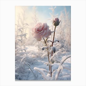 Beautiful Winter Flowers 36 Canvas Print