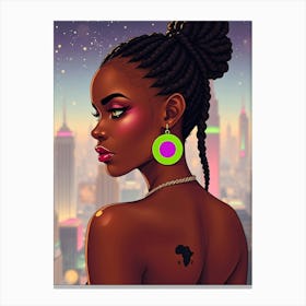 Portrait Of An African Woman Canvas Print