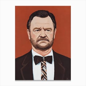 Brendan Gleeson Illustration Movies Canvas Print