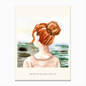She Believed She Could, So She Did Ginger Girl Canvas Print