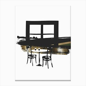 Table And Chairs Canvas Print