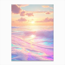 Pastel Seascape Wallpaper Canvas Print