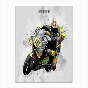 Luca Marini Riders Street Art Canvas Print